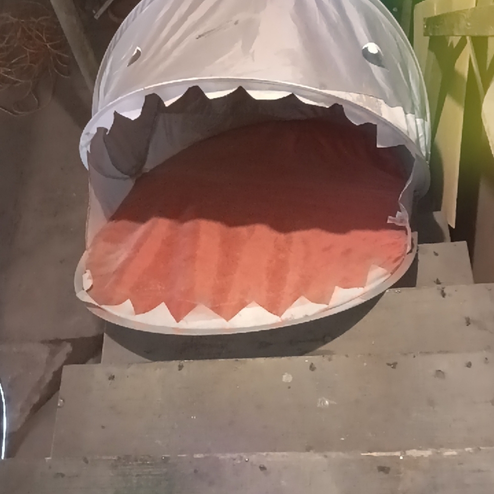 Shark-Shaped Pet Bed in Gray and Red